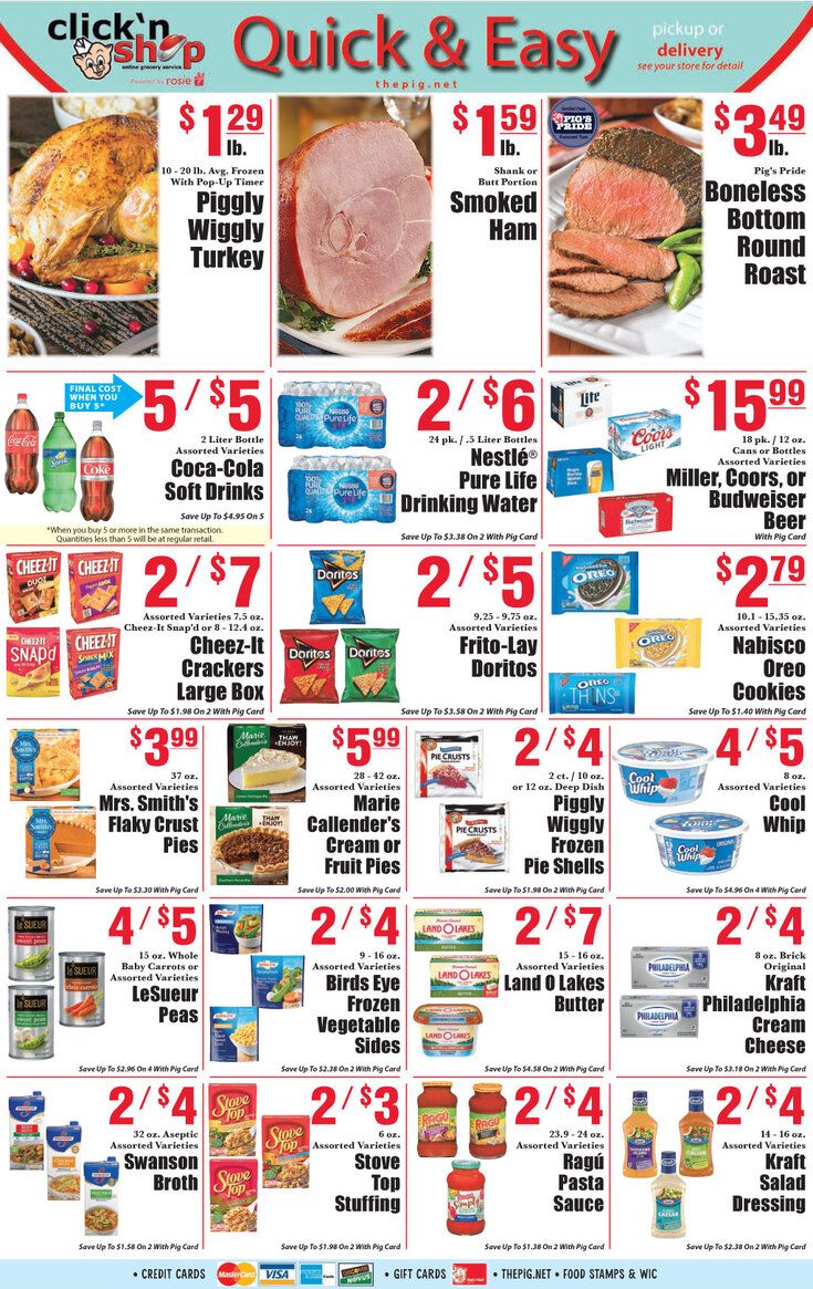 Piggly Wiggly (GA) Thanksgiving Weekly Ad Flyer November 18 to December 1, 2020