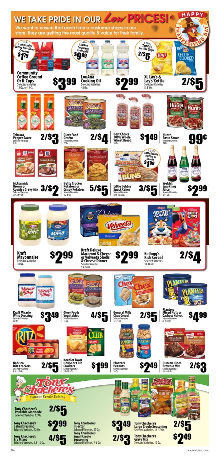 Piggly Wiggly (LA) Weekly Ad Flyer November 18 to December 1, 2020