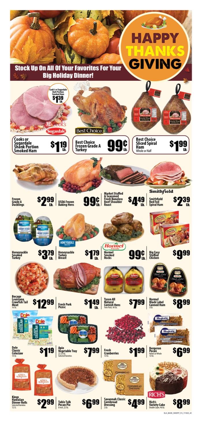 Piggly Wiggly (LA) Weekly Ad Flyer November 18 to December 1, 2020