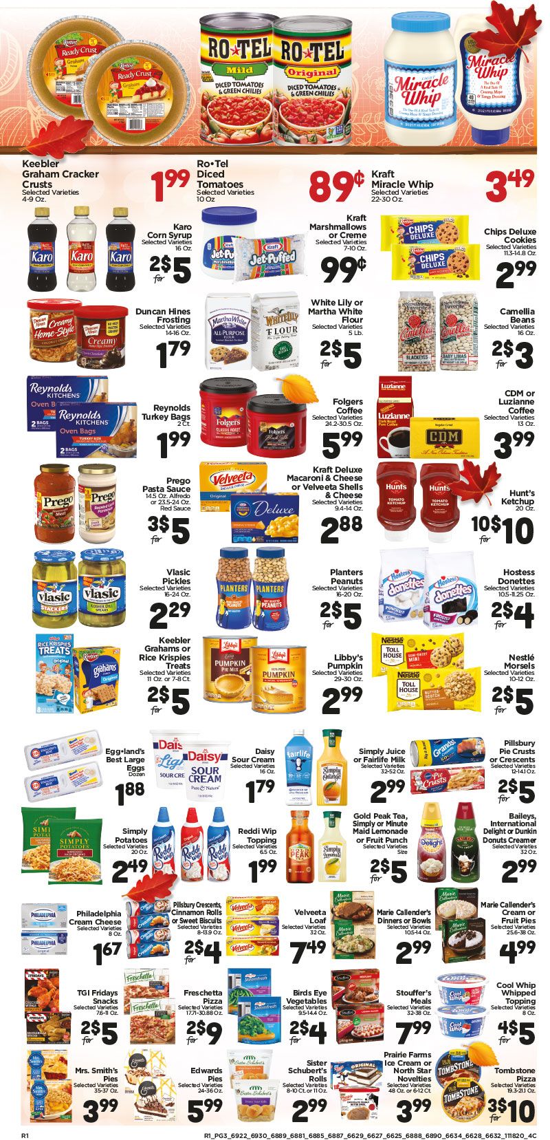 Ramey's Thanksgiving Weekly Ad Flyer November 18 to December 1, 2020