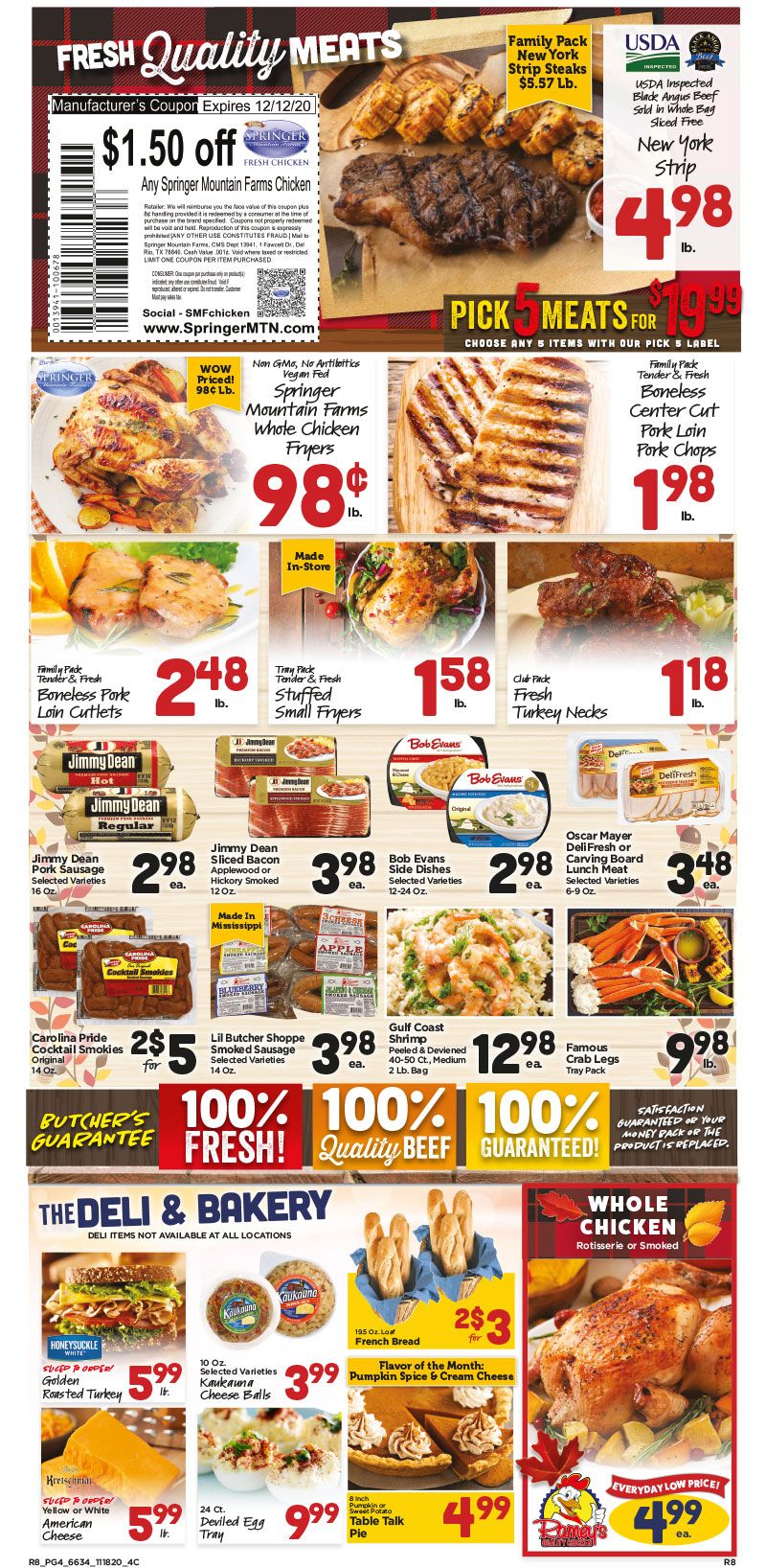 Ramey's Thanksgiving Weekly Ad Flyer November 18 to December 1, 2020