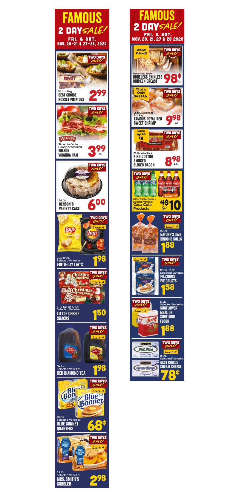 Ramey's Thanksgiving Weekly Ad Flyer November 18 to December 1, 2020