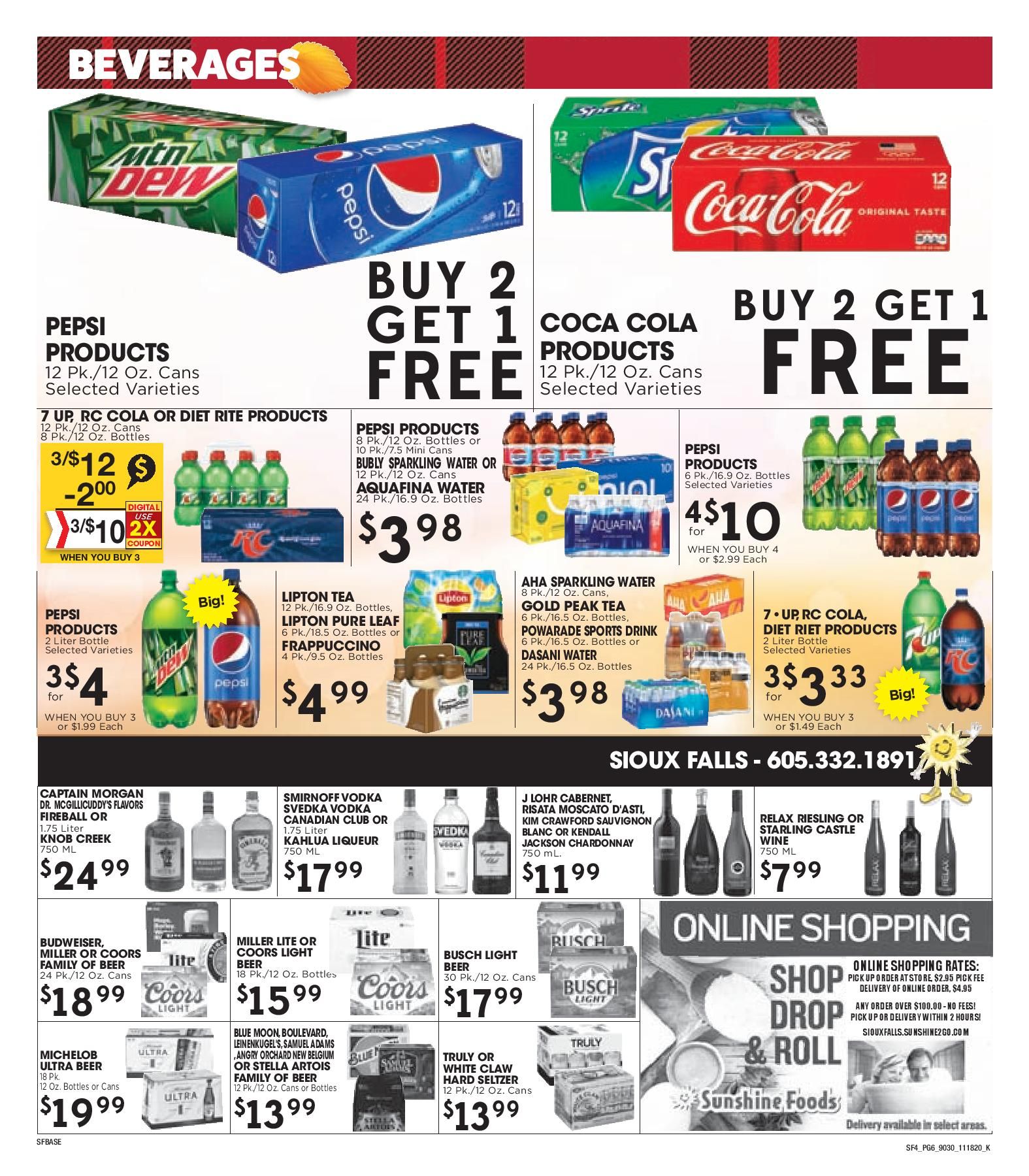 Sunshine Foods Thanksgiving Weekly Ad Flyer November 18 to November 26, 2020