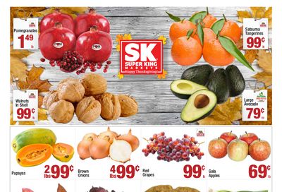 Super King Markets Thanksgiving Weekly Ad Flyer November 18 to November 24, 2020