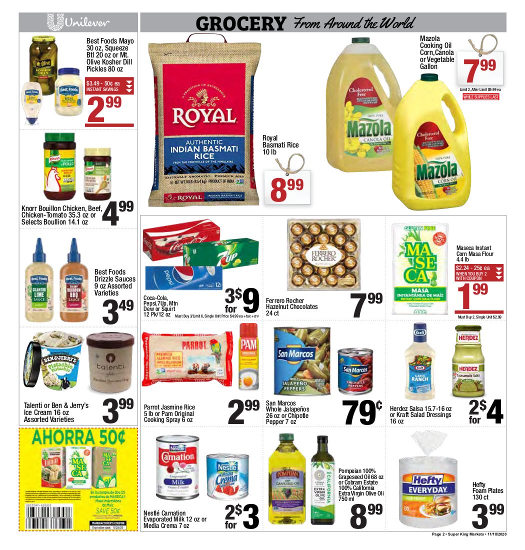 Super King Markets Thanksgiving Weekly Ad Flyer November 18 to November 24, 2020