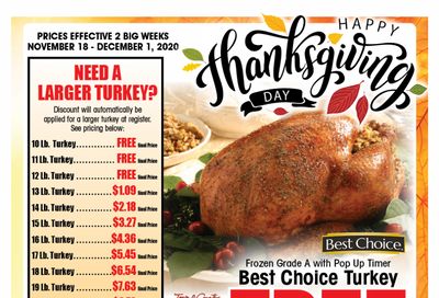 Town & Country Supermarket Thanksgiving Weekly Ad Flyer November 18 to December 1, 2020