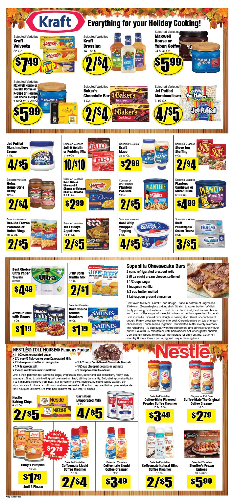 Town & Country Supermarket Thanksgiving Weekly Ad Flyer November 18 to December 1, 2020