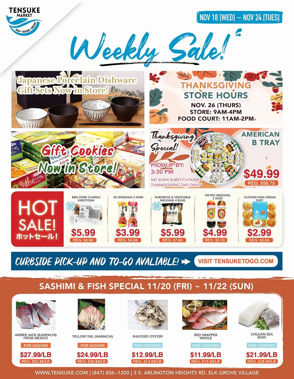 Tensuke Market Thanksgiving Weekly Ad Flyer November 18 to November 24, 2020