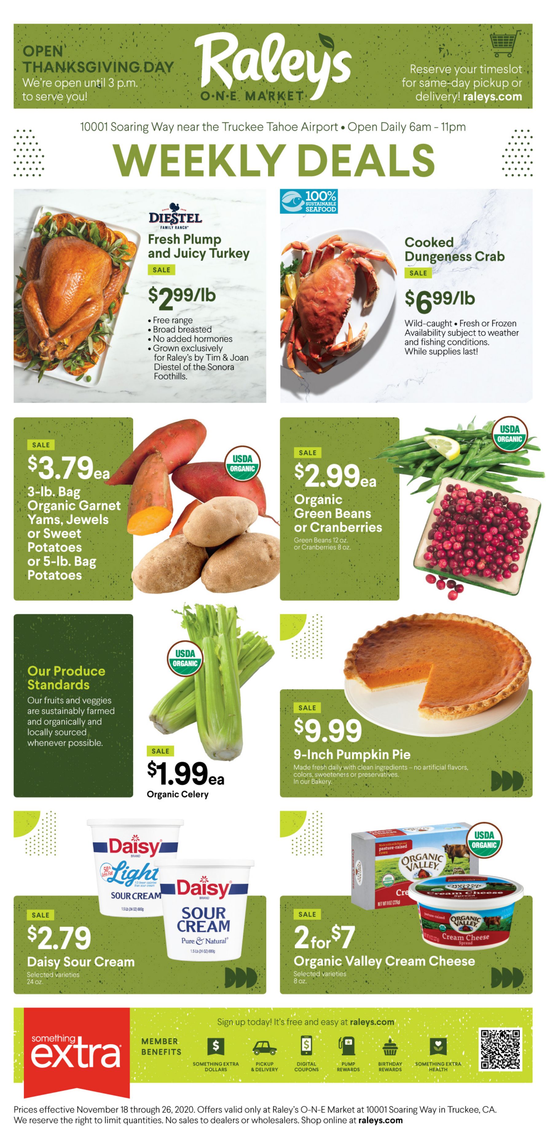 Raley's Thanksgiving Weekly Ad Flyer November 18 to November 26, 2020