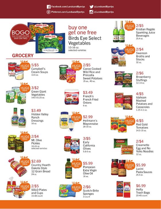Lunds & Byerlys Thanksgiving Weekly Ad Flyer November 19 to November 25, 2020