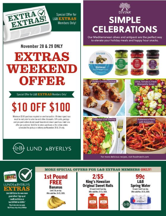 Lunds & Byerlys Thanksgiving Weekly Ad Flyer November 19 to November 25, 2020