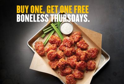 BOGO Boneless Thursdays Now Offered with Boneless Chicken Wings at Buffalo Wild Wings