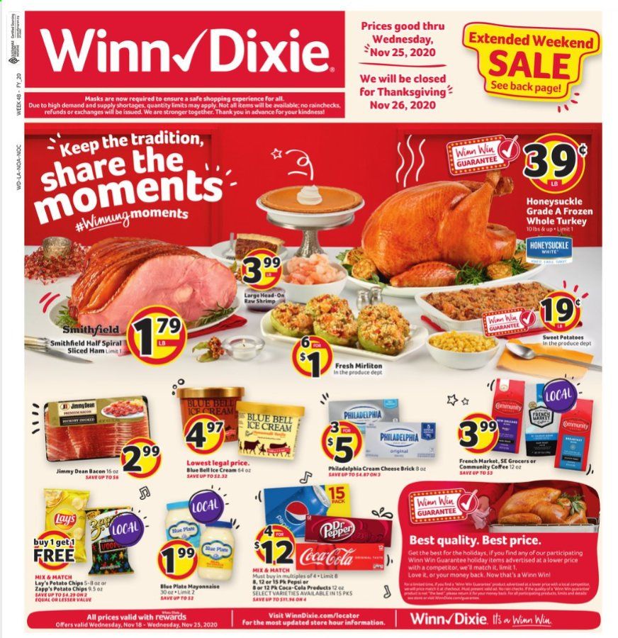 Winn Dixie (AL, FL, GA, LA, MS) Weekly Ad Flyer November 18 to November 25