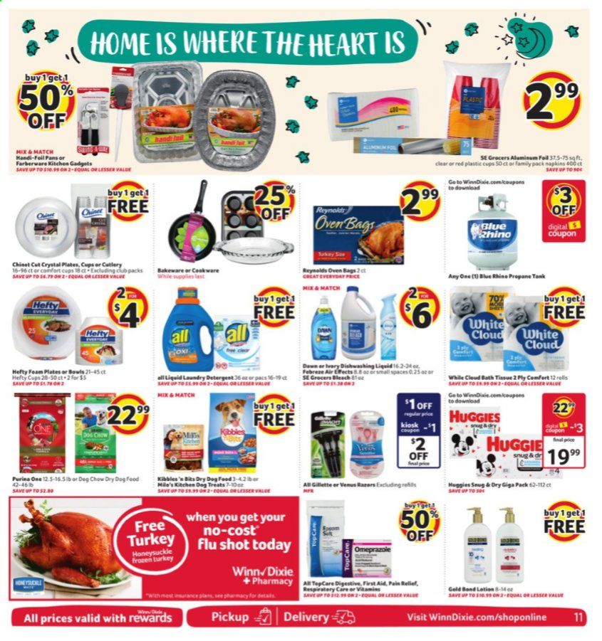 Winn Dixie (AL, FL, GA, LA, MS) Weekly Ad Flyer November 18 to November 25