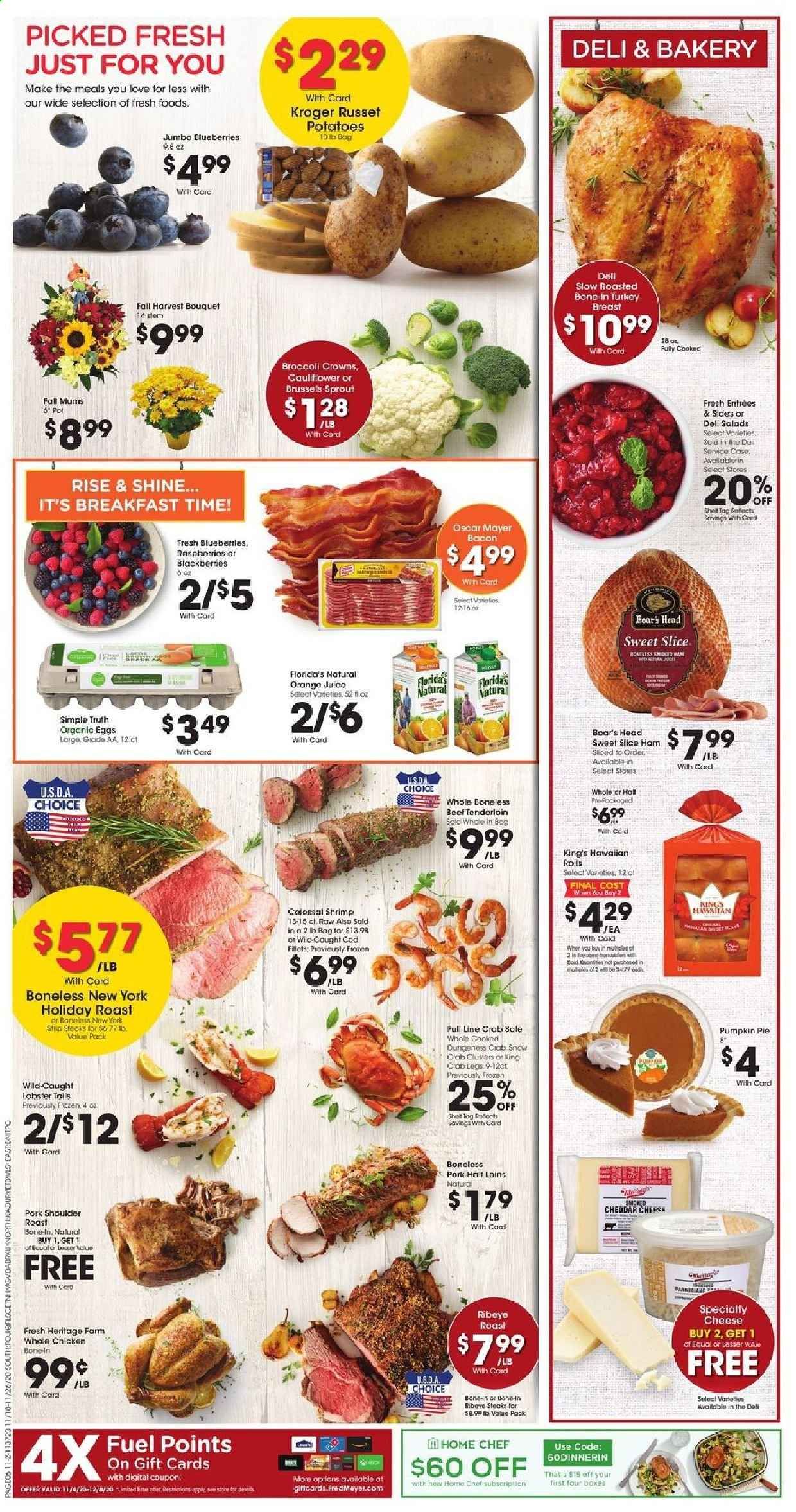 Fred Meyer (DC, DE, NJ, NY, PA, VA) Weekly Ad Flyer November 18 to November 26