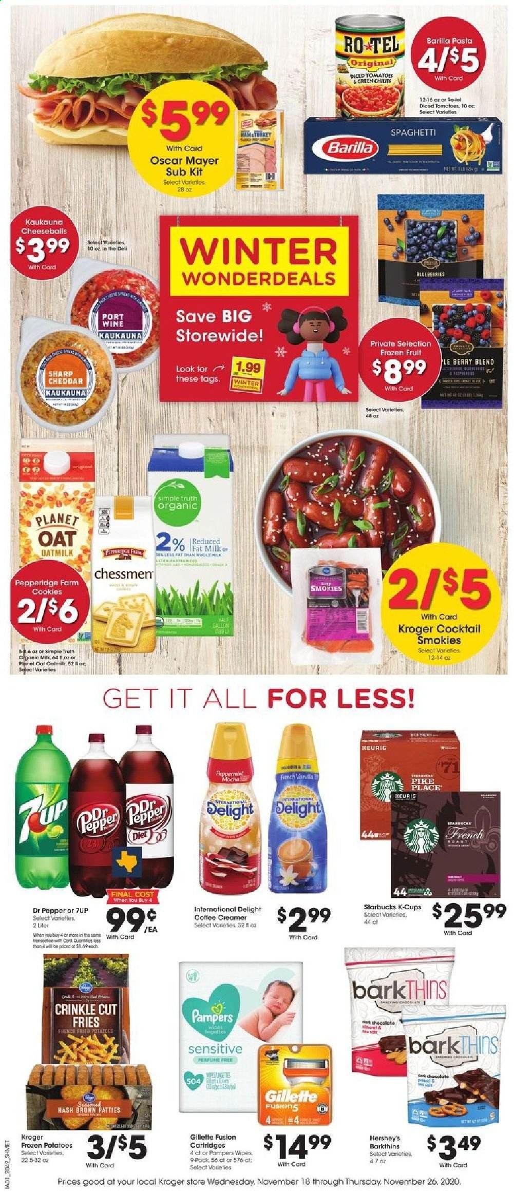 Kroger (GA, IL, LA, MI, OK, SC, TN, TX, VA) Weekly Ad Flyer November 18 to November 26