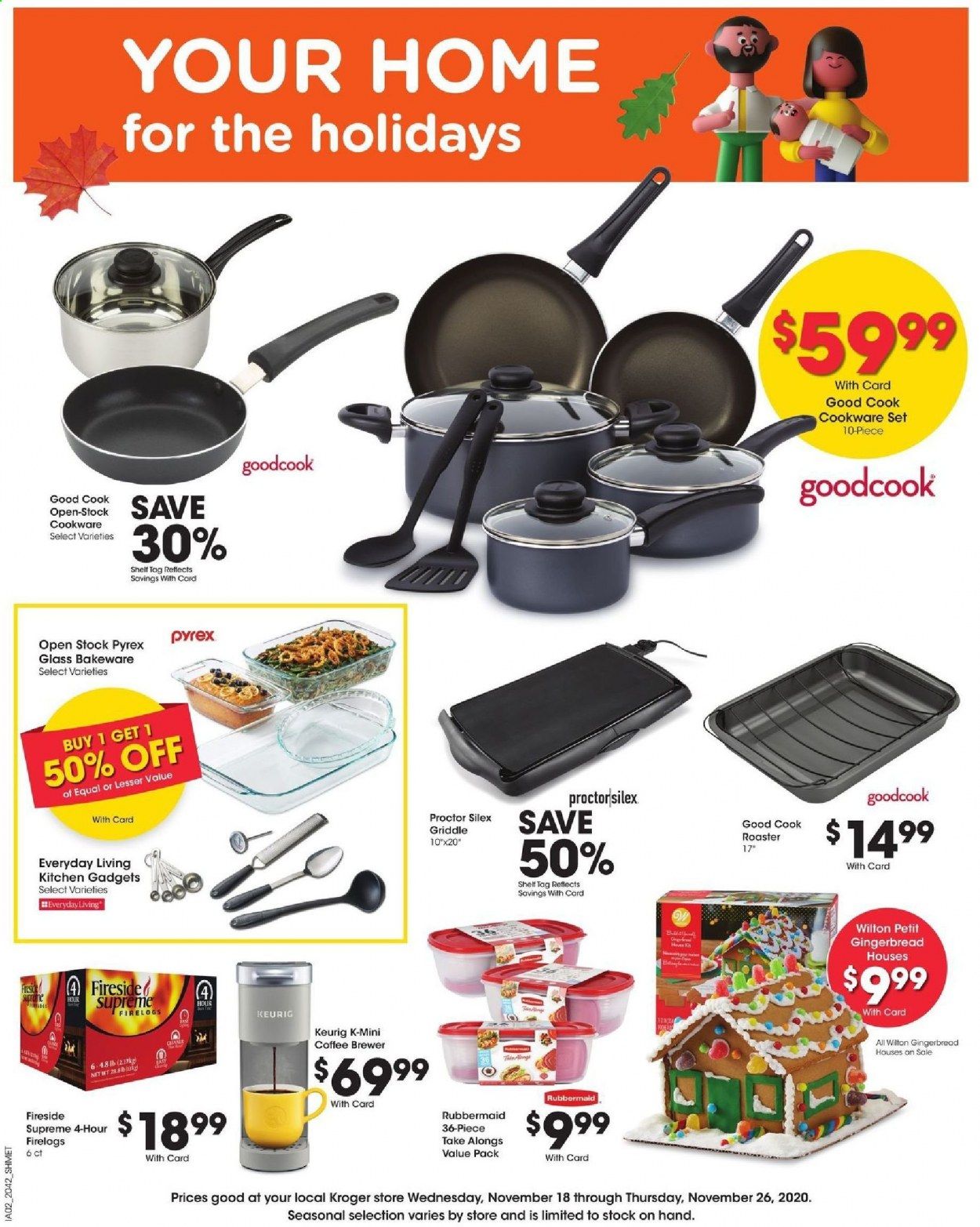 Kroger (GA, IL, LA, MI, OK, SC, TN, TX, VA) Weekly Ad Flyer November 18 to November 26