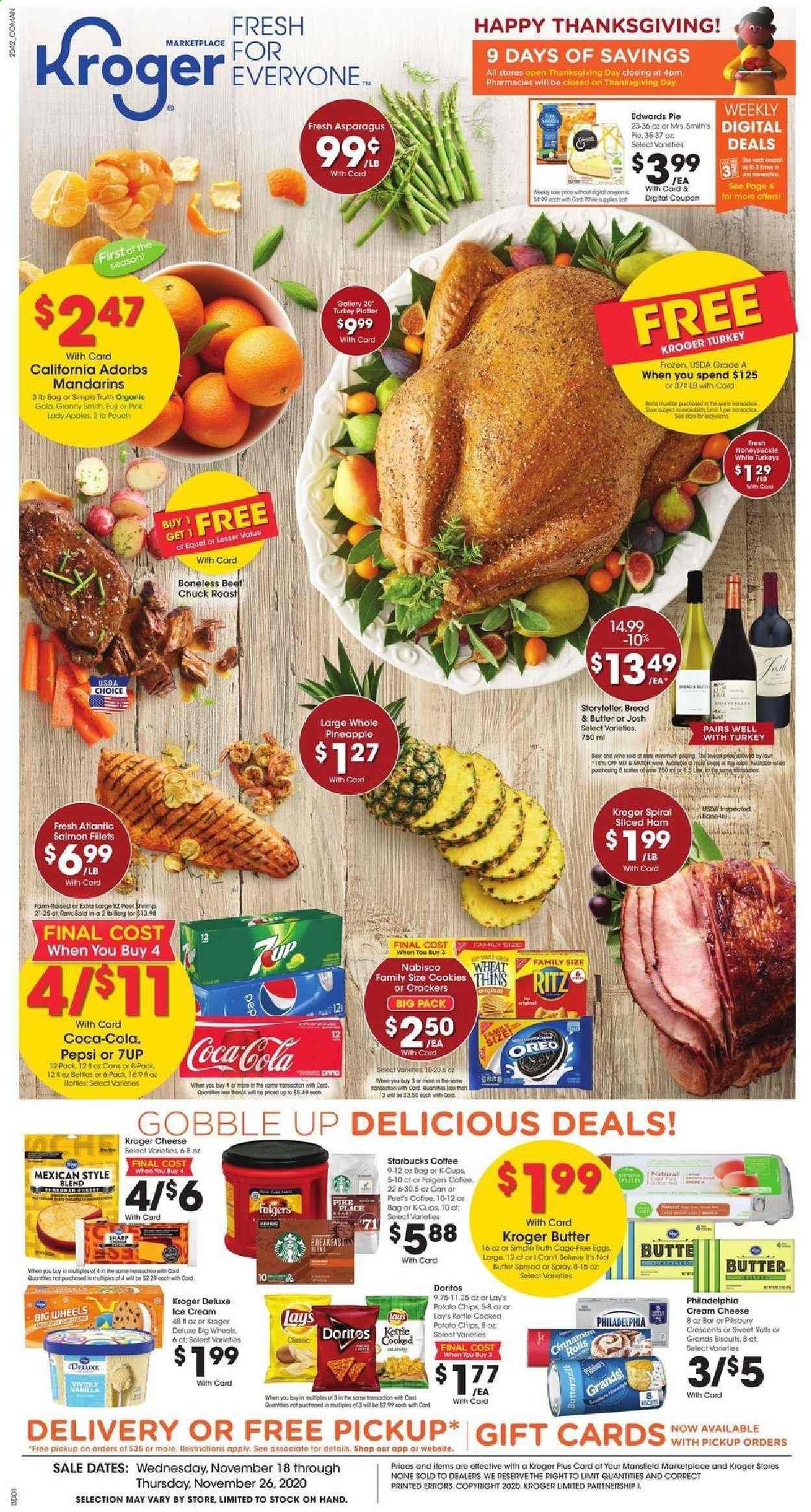 Kroger Weekly Ad Flyer November 18 to November 26