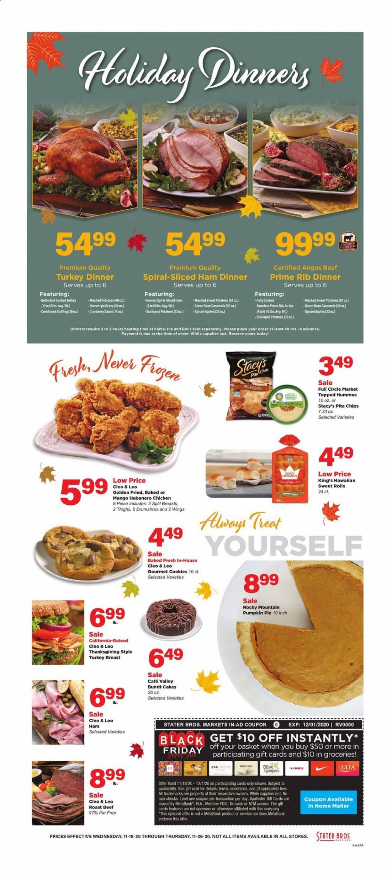 Stater Bros. Weekly Ad Flyer November 18 to November 26