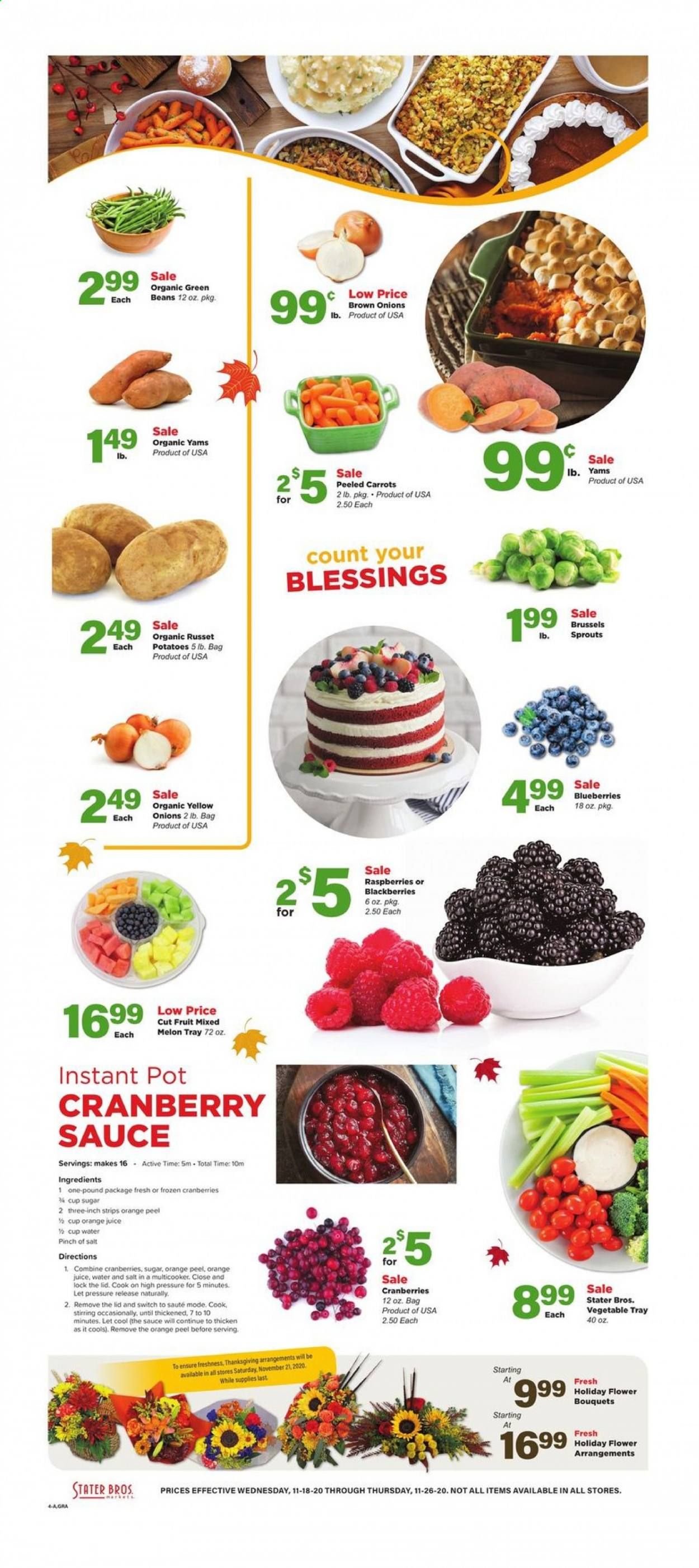 Stater Bros. Weekly Ad Flyer November 18 to November 26