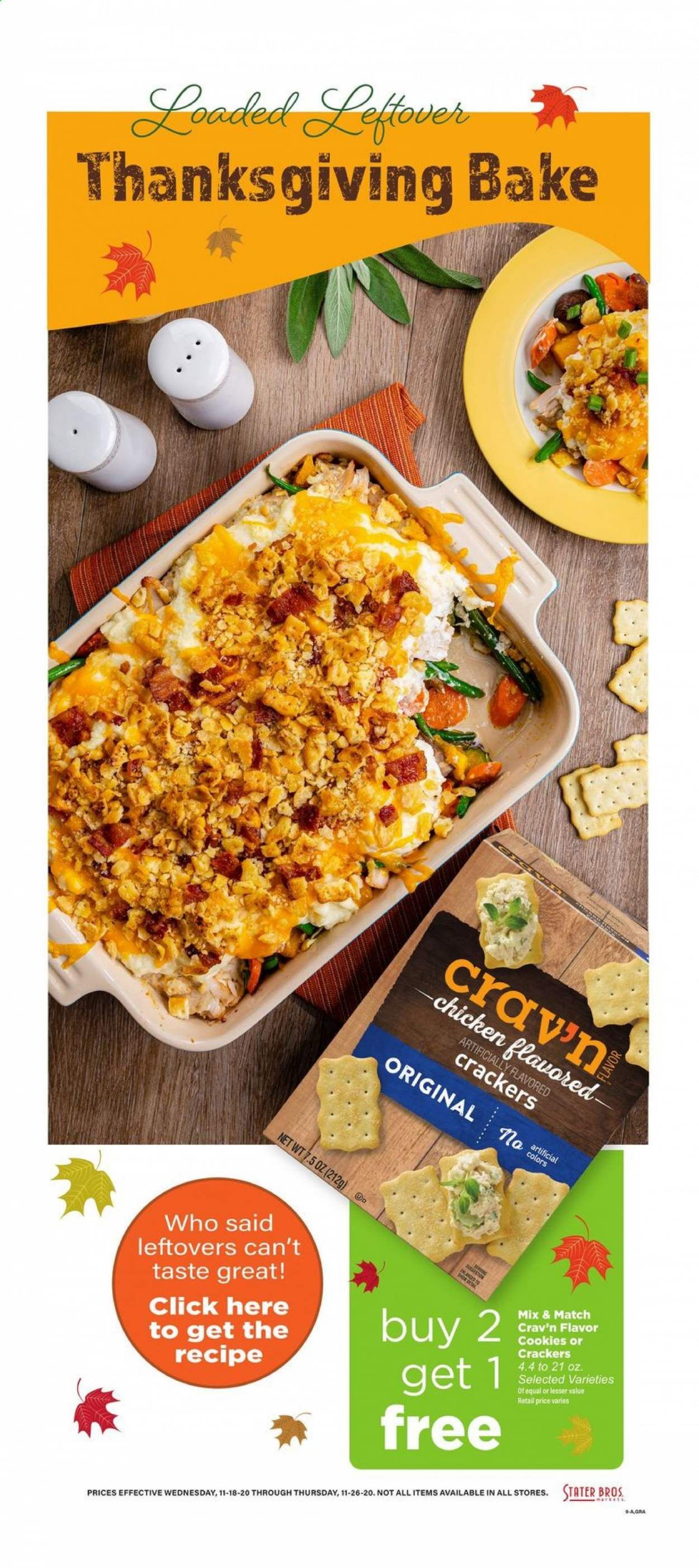 Stater Bros. Weekly Ad Flyer November 18 to November 26