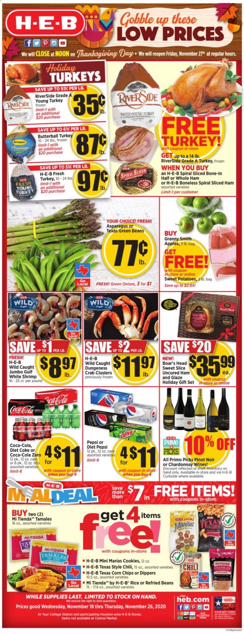 H-E-B (TX) Weekly Ad Flyer November 18 to November 26