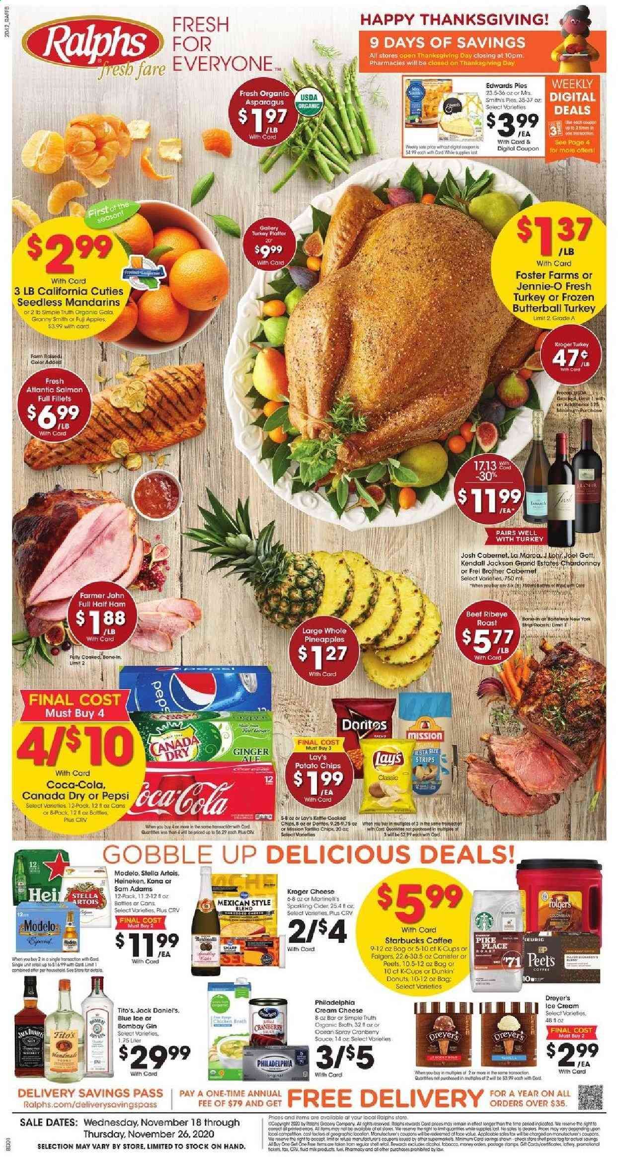 Ralphs fresh fare (DC, DE, FL, GA, MD, NC, SC, VA) Weekly Ad Flyer November 18 to November 26