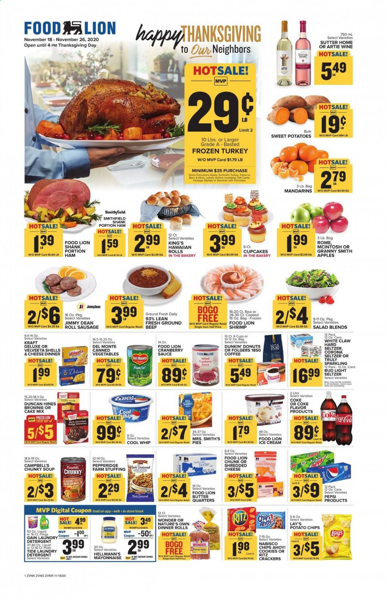 Food Lion (VA) Weekly Ad Flyer November 18 to November 26