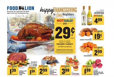 Food Lion (NC) Weekly Ad Flyer November 18 to November 26