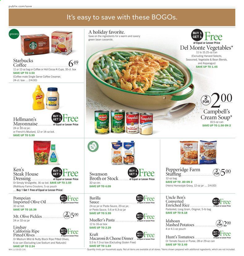 Publix (AL, FL, GA, NC, SC, TN, VA) Weekly Ad Flyer November 19 to November 25