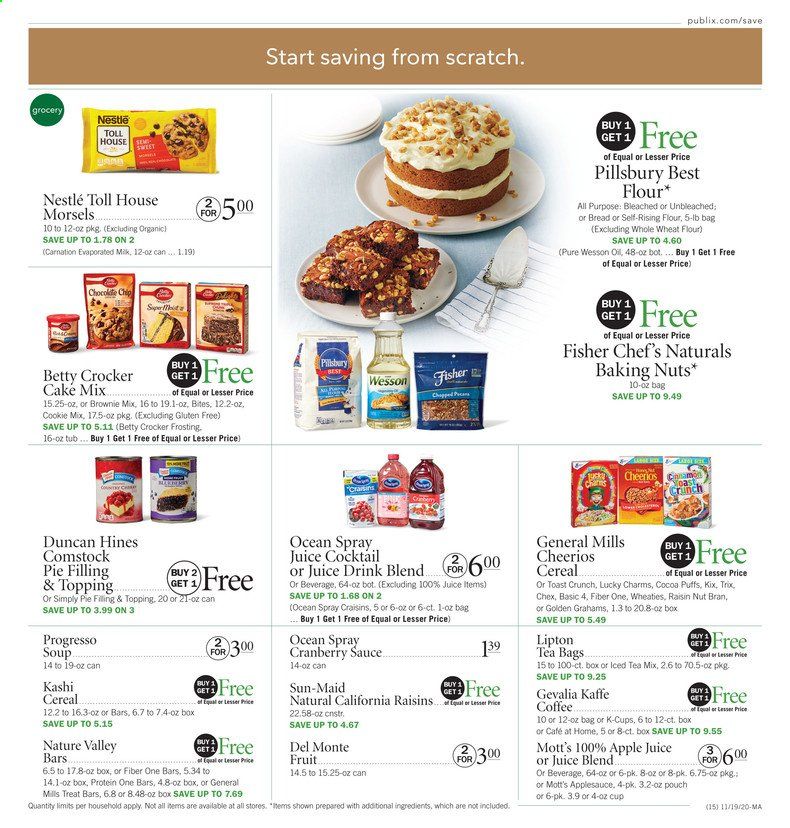 Publix (AL, FL, GA, NC, SC, TN, VA) Weekly Ad Flyer November 19 to November 25
