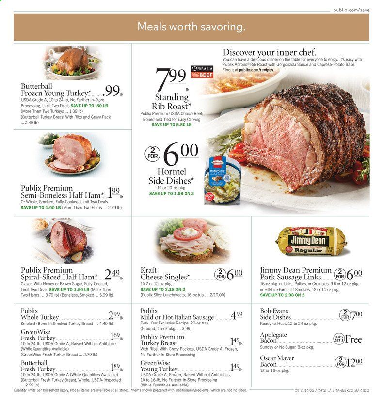 Publix (AL, FL, GA, NC, SC, TN, VA) Weekly Ad Flyer November 19 to November 25