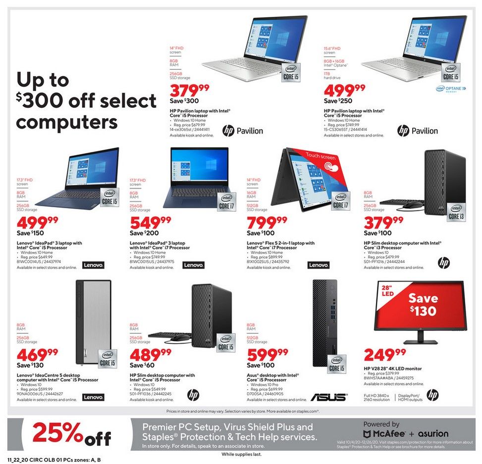 Staples Weekly Ad Flyer 11/22/20 – 11/28/20 ~ Staples Ad Preview!