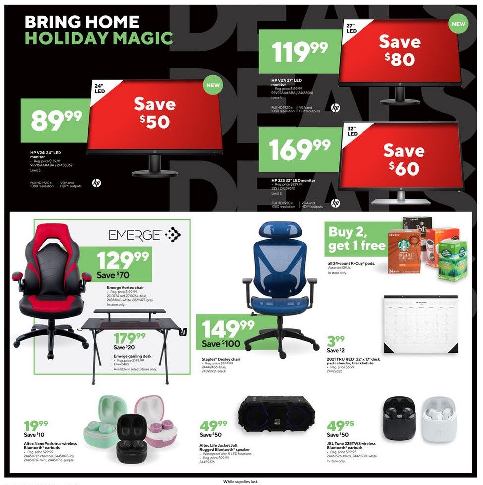 Staples Weekly Ad Flyer 11/22/20 – 11/28/20 ~ Staples Ad Preview!