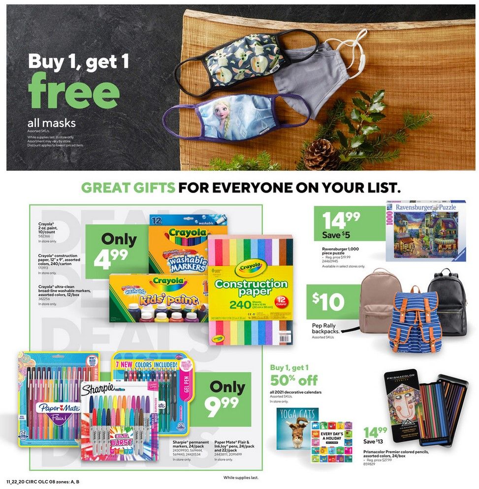 Staples Weekly Ad Flyer 11/22/20 – 11/28/20 ~ Staples Ad Preview!