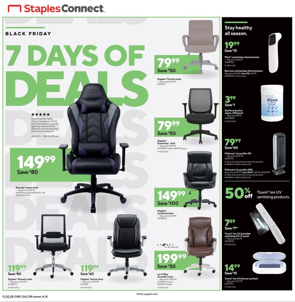 Staples Weekly Ad Flyer 11/22/20 – 11/28/20 ~ Staples Ad Preview!