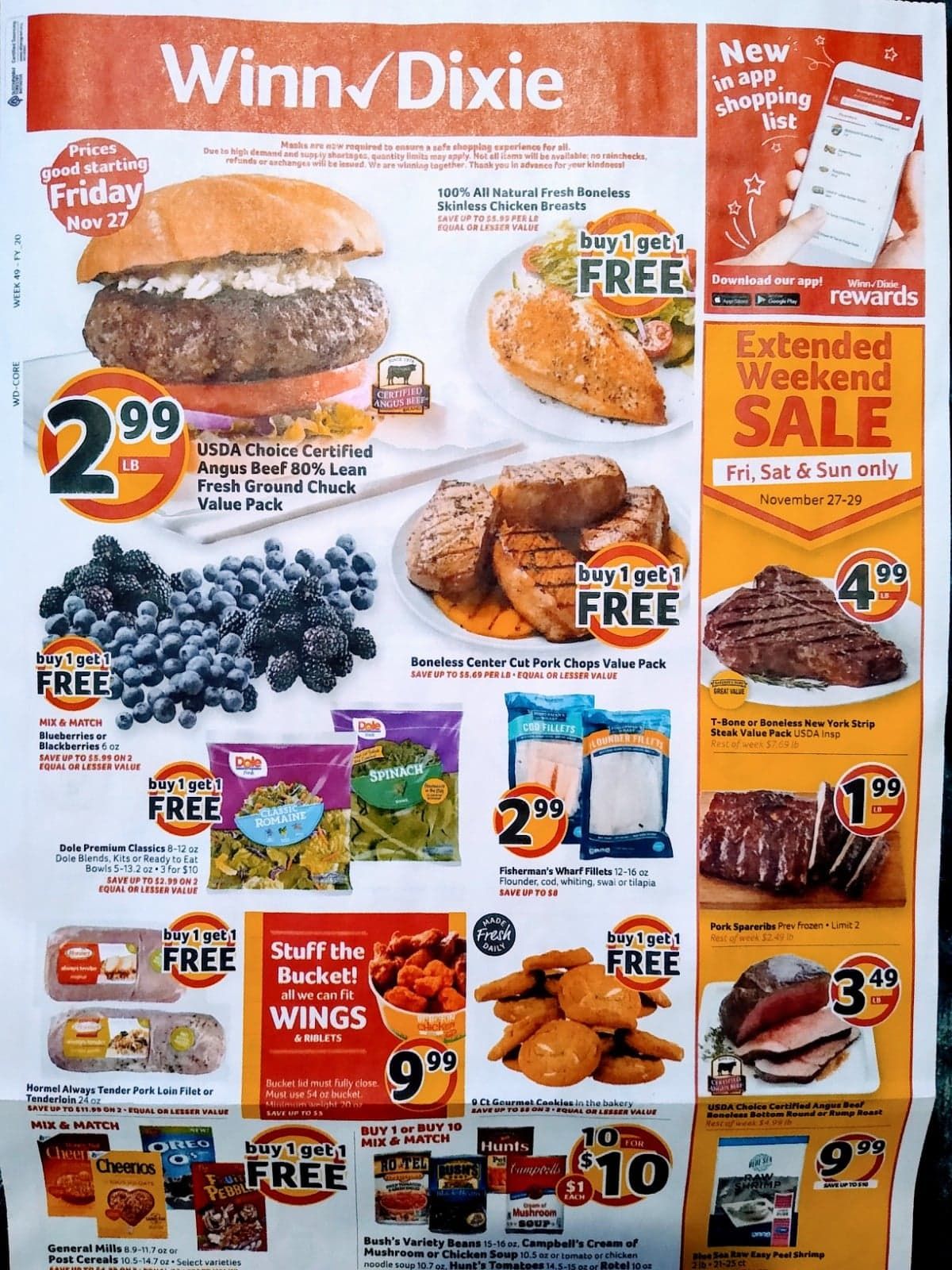 Winn Dixie Weekly Ad Flyer 11/27/20 – 12/1/20 & Winn Dixie Ad Preview!