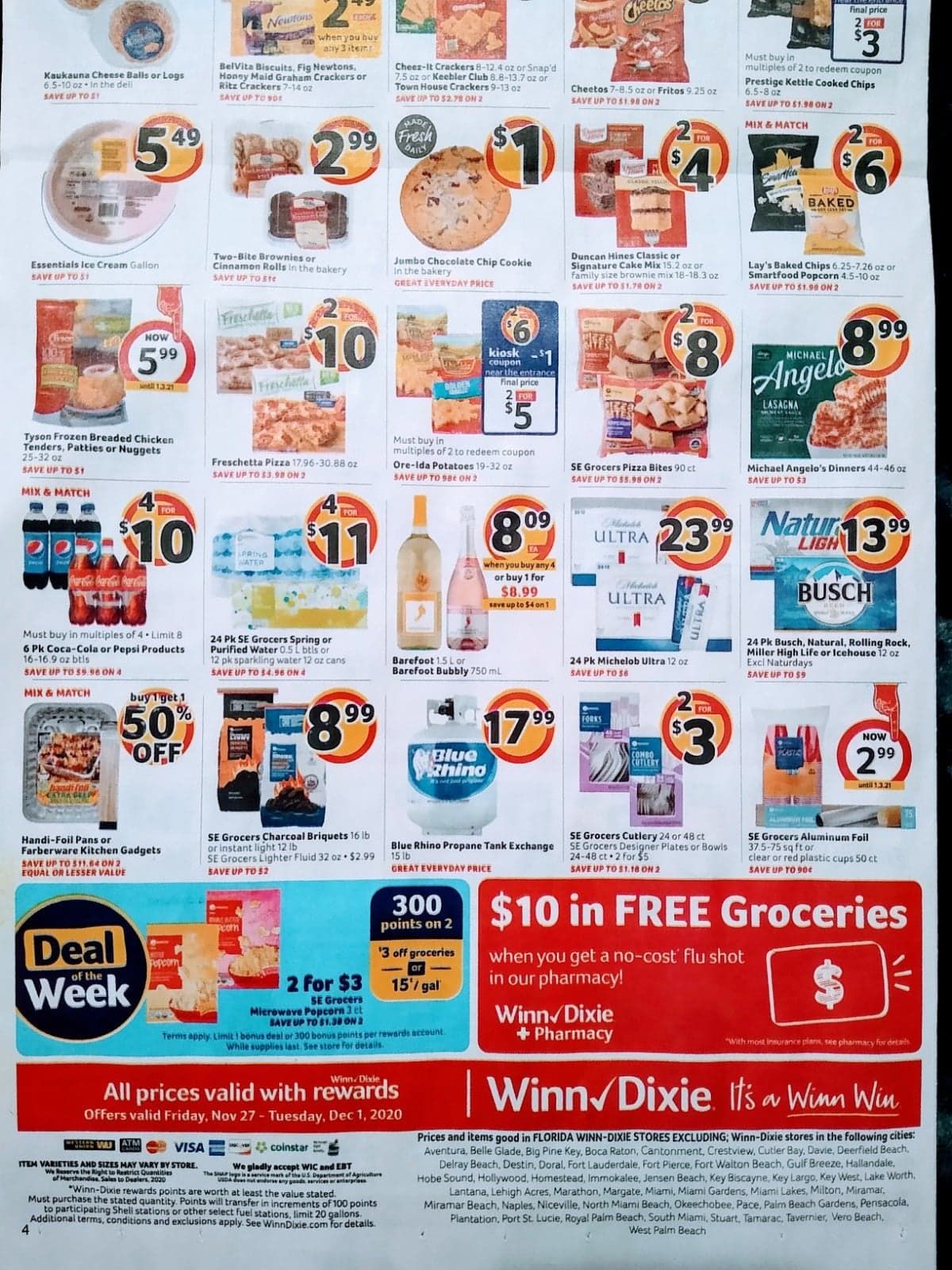 Winn Dixie Weekly Ad Flyer 11/27/20 – 12/1/20 & Winn Dixie Ad Preview!