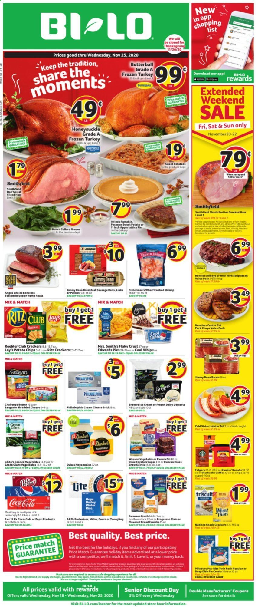 BI-LO Weekly Ad Flyer November 18 to November 25