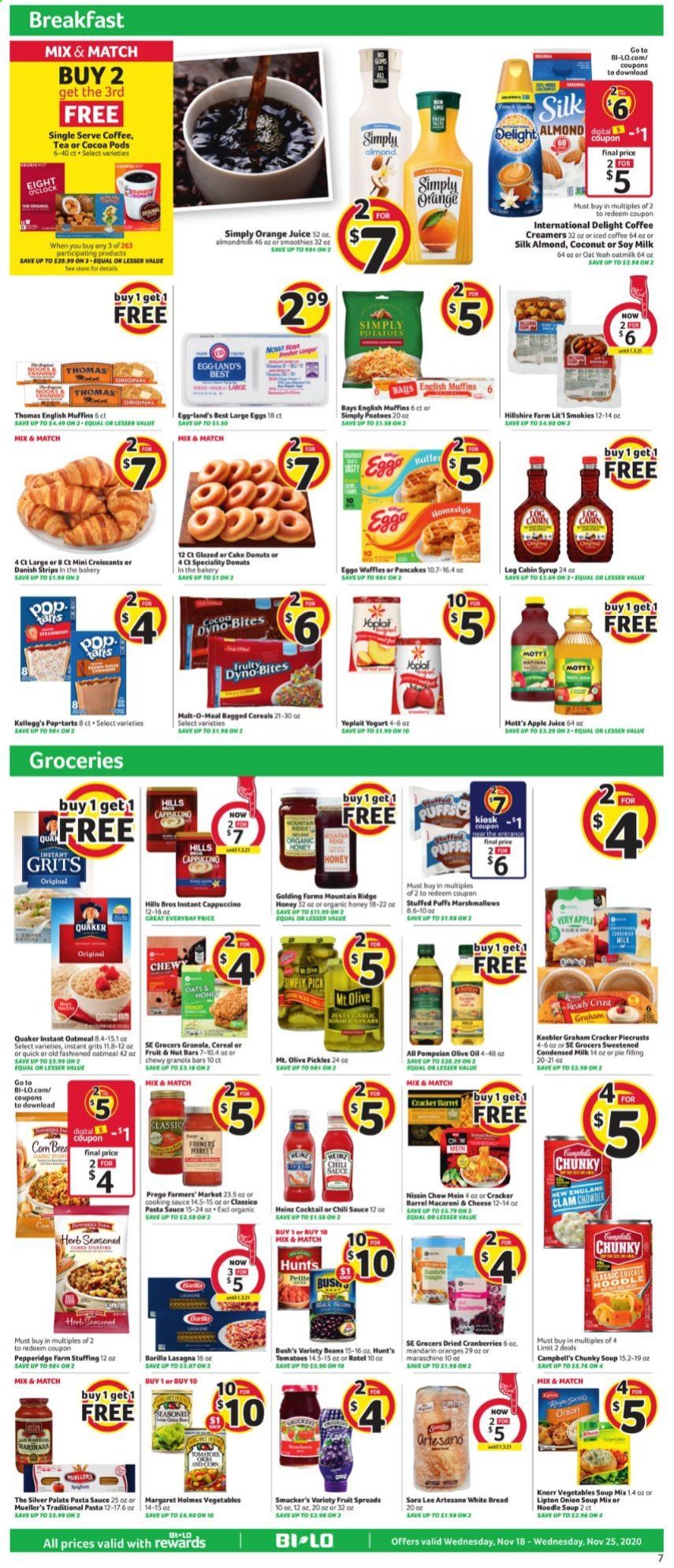 BI-LO Weekly Ad Flyer November 18 to November 25