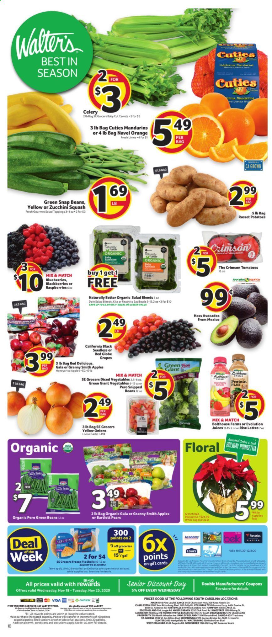 BI-LO Weekly Ad Flyer November 18 to November 25