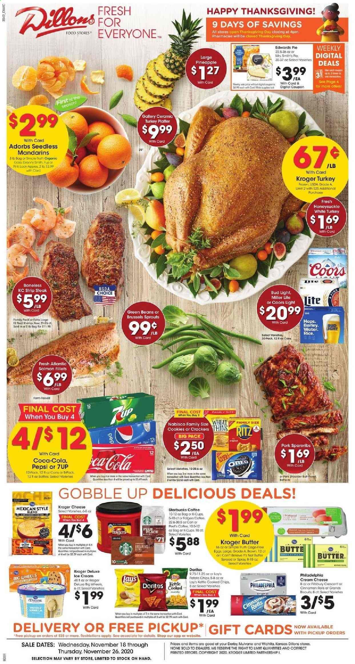 Dillons (KS) Weekly Ad Flyer November 18 to November 26
