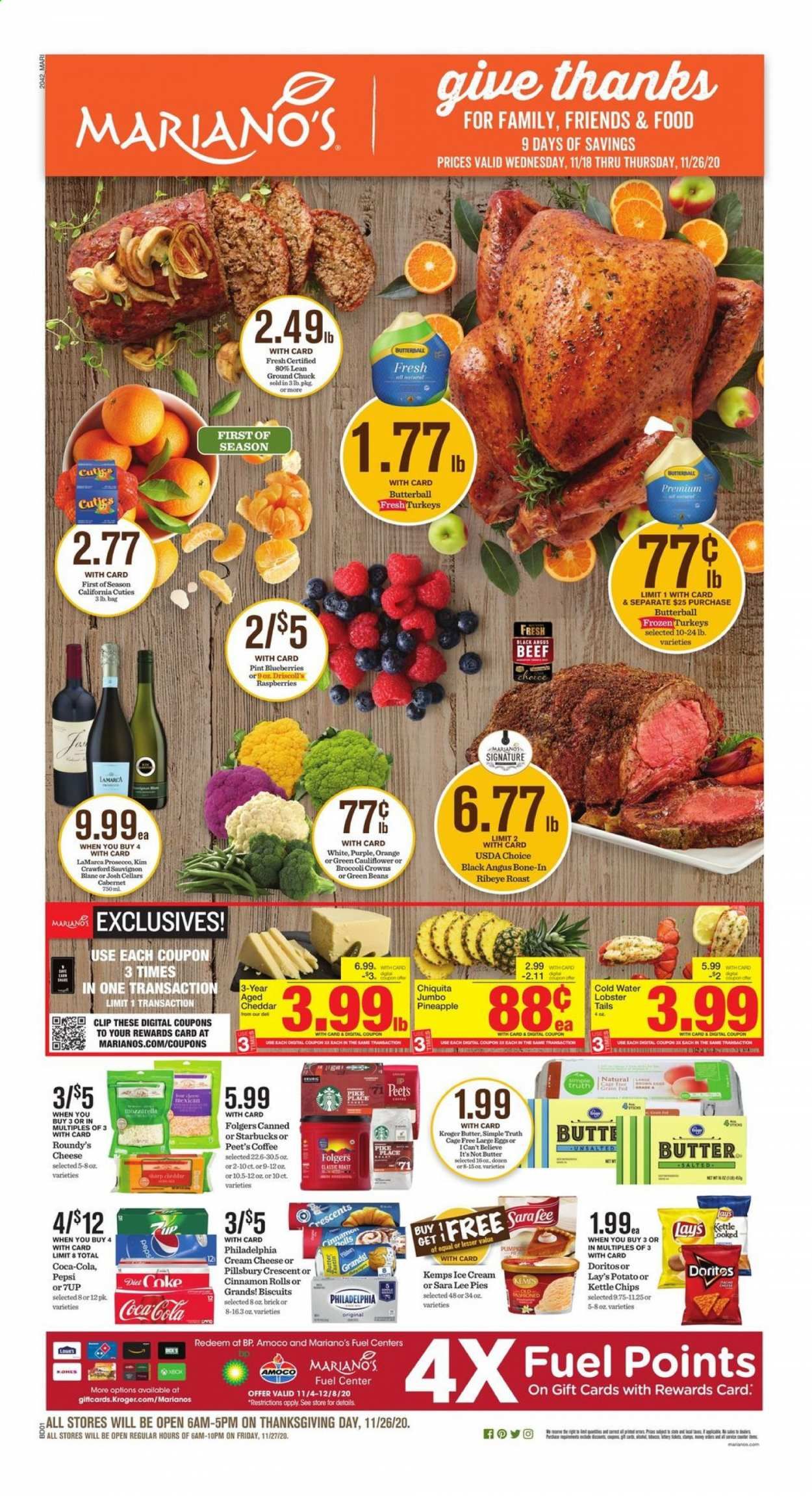 Mariano’s Weekly Ad Flyer November 18 to November 26