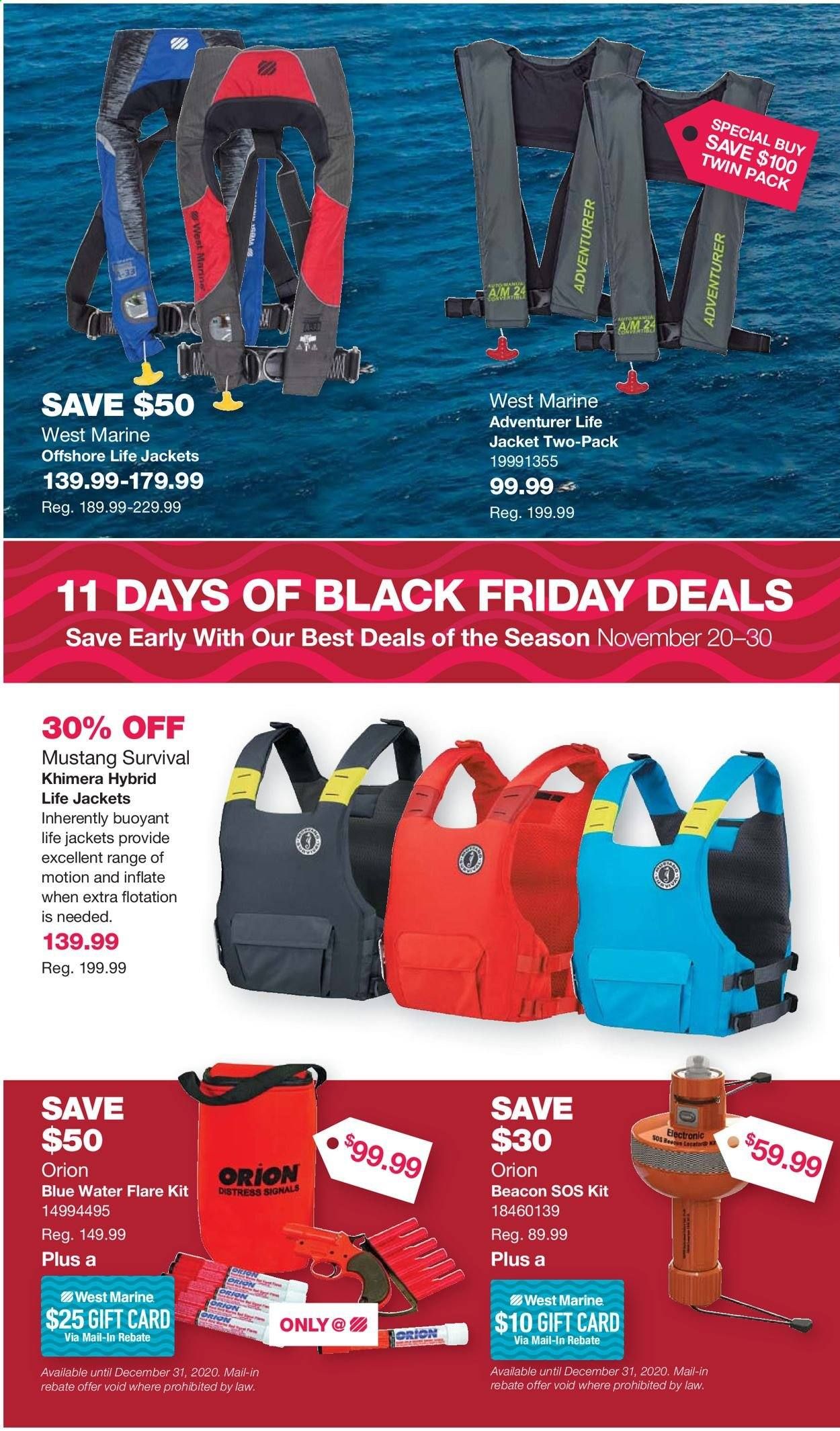 West Marine Weekly Ad Flyer November 20 to November 30
