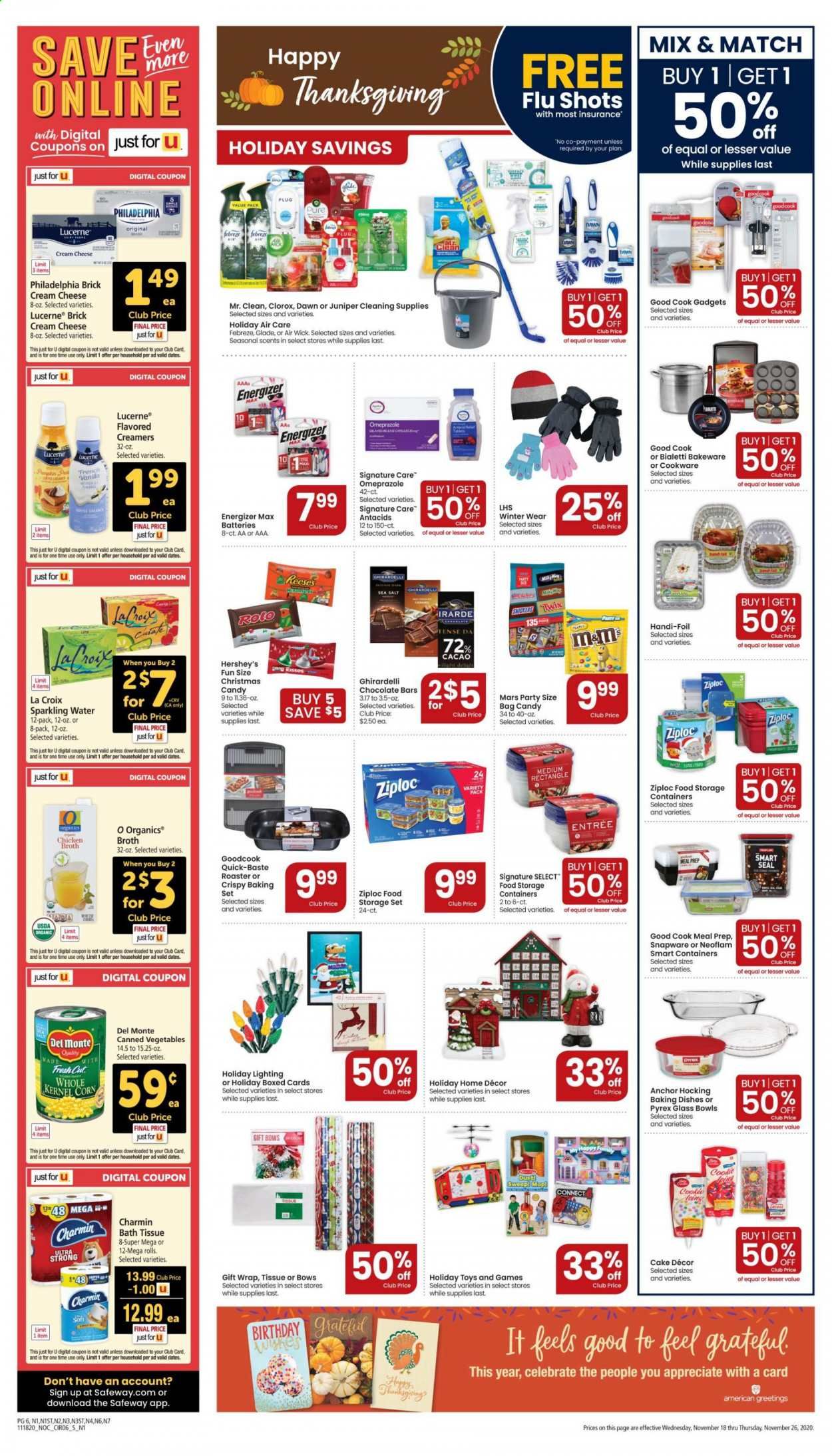 Safeway (AZ, CA, CO, HI, MD, NE, OR, VA, WA) Weekly Ad Flyer November 18 to November 26