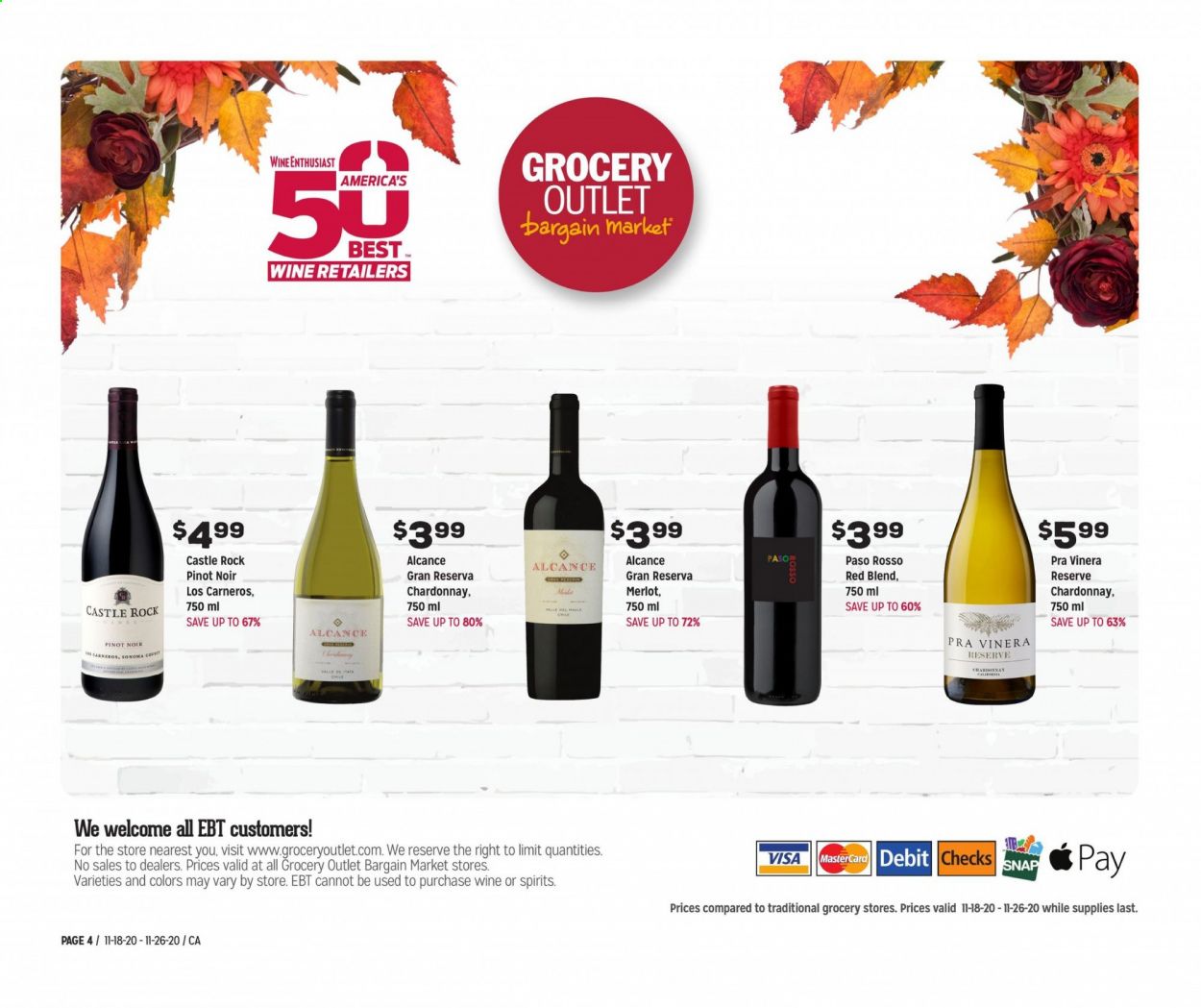 Grocery Outlet Weekly Ad Flyer November 18 to November 26