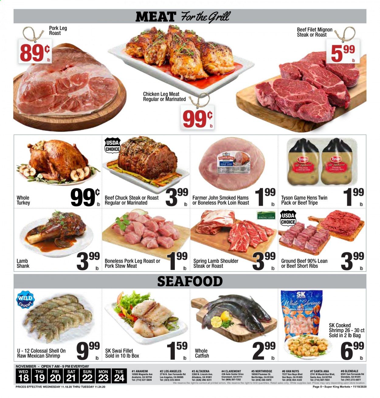 Super King Markets (CA) Weekly Ad Flyer November 18 to November 24