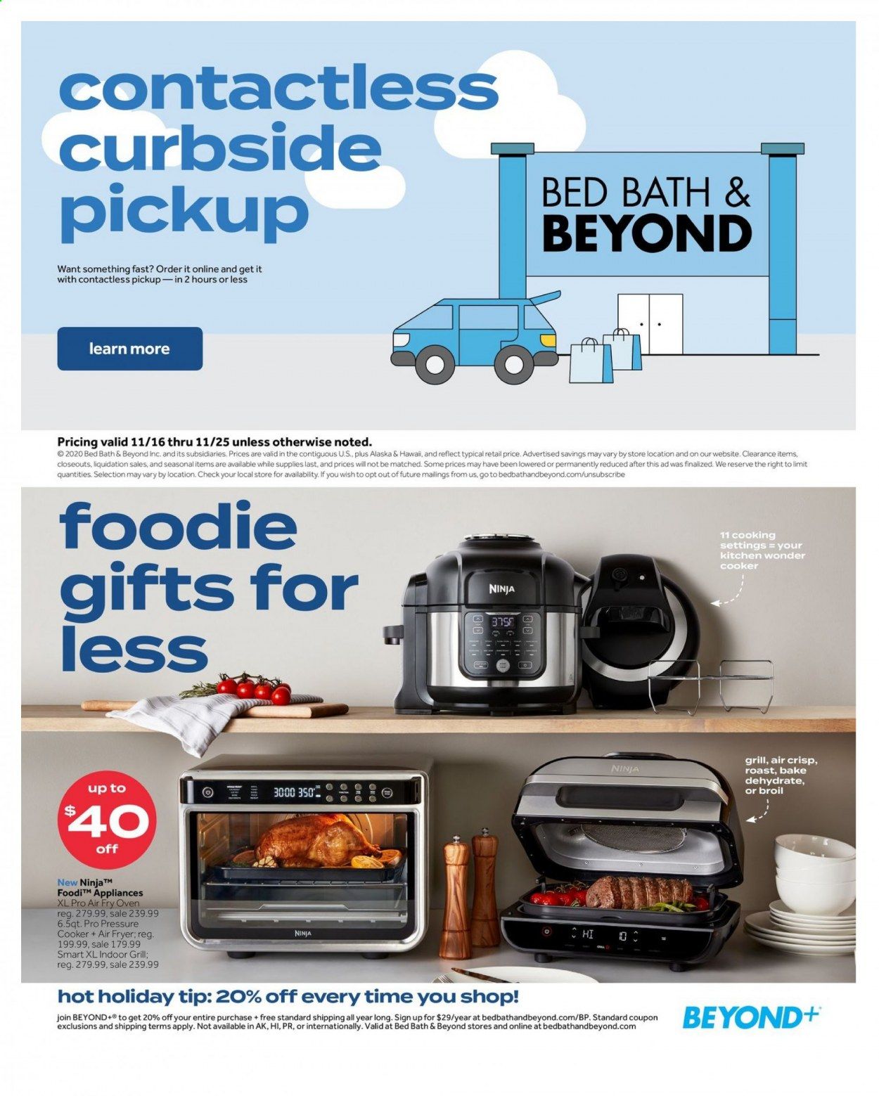 Bed Bath & Beyond Weekly Ad Flyer November 16 to November 25