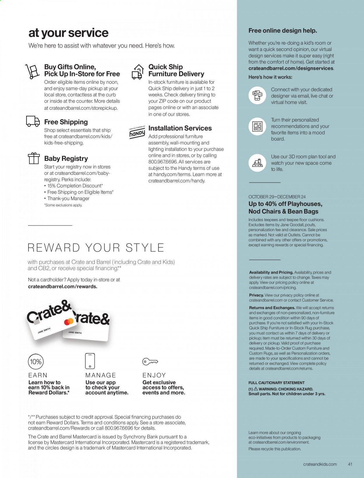 Crate & Barrel Weekly Ad Flyer November 20 to November 27
