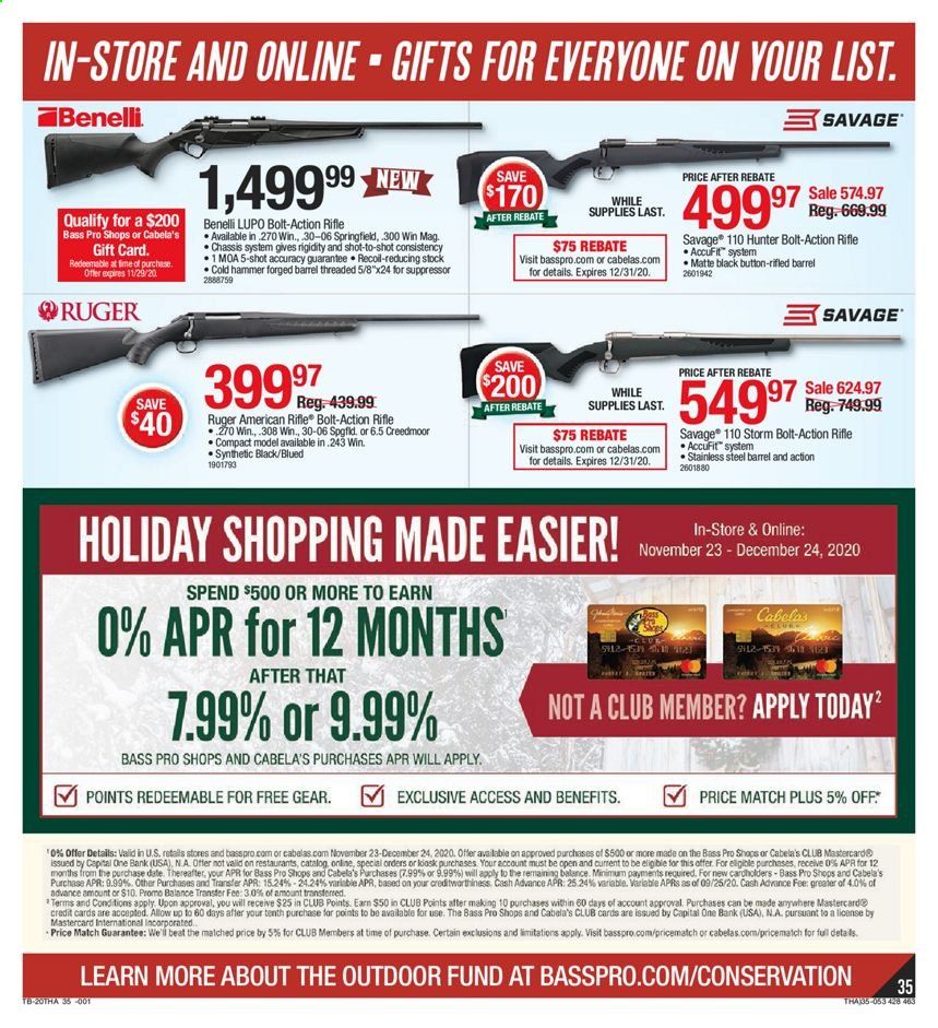 Bass Pro Shops Weekly Ad Flyer November 23 to November 29